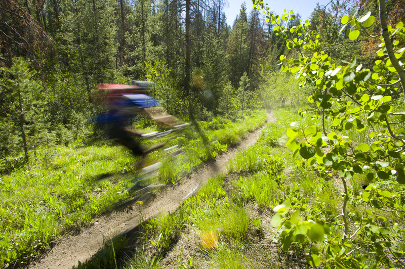 The ride down North Fork Deer Creek