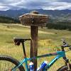 The three-way intersection where H-G Ranch Trail meets the Crosier Glen Haven Trail.