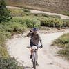 KC rolling into Taylor pass AID#1,16 miles and  5674 ft down, 24 miles and 2500/5000 ft of climbing/descend to go