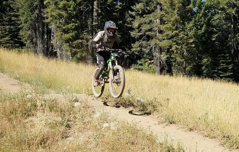 Show-Low trail jump at Tamarack Resort.