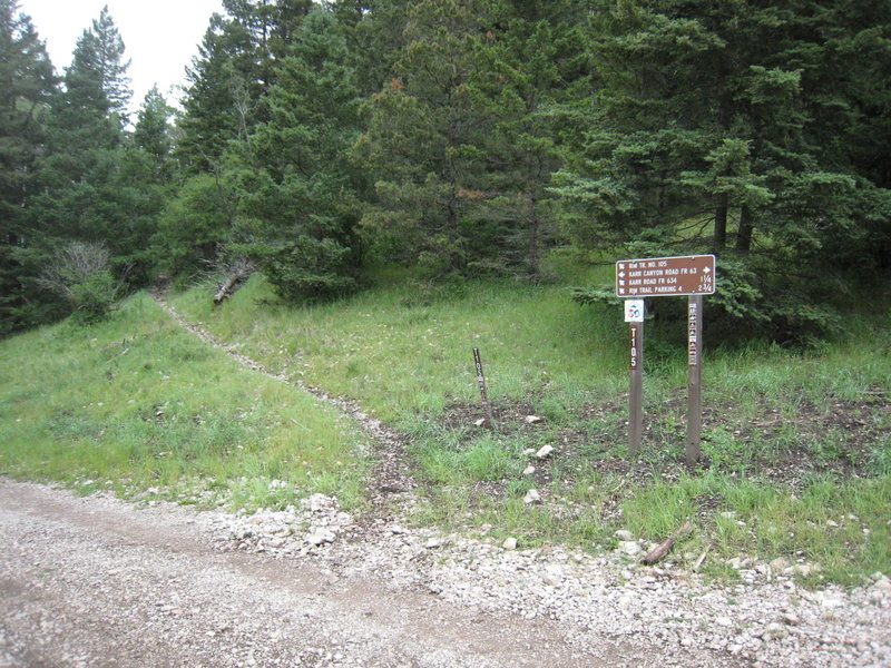 Trailhead off Karr Canyon Rd.