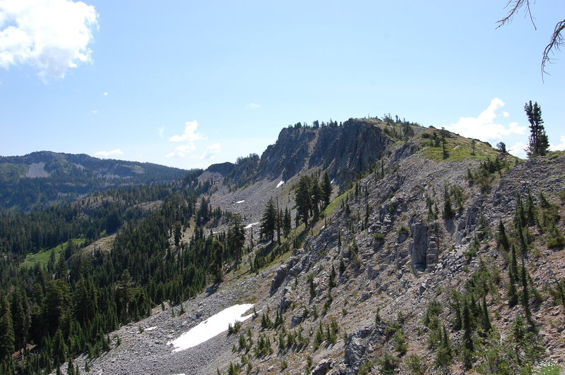 Looking out on Ellis Ridge.