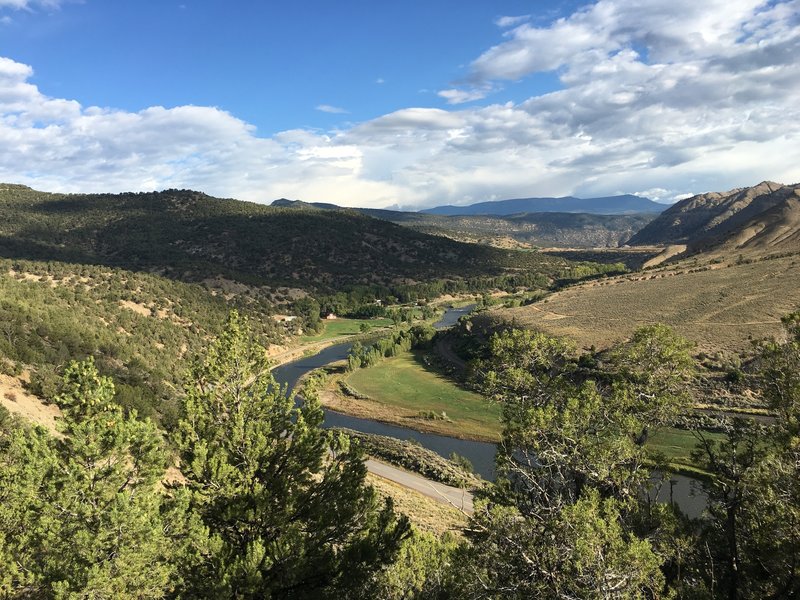 View up the Colorado River from the Dotsero Ute Trail