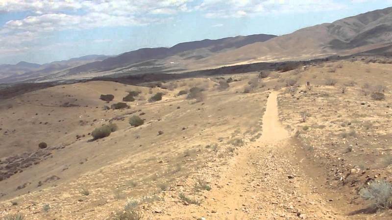 Heading down a ridgeline at JR