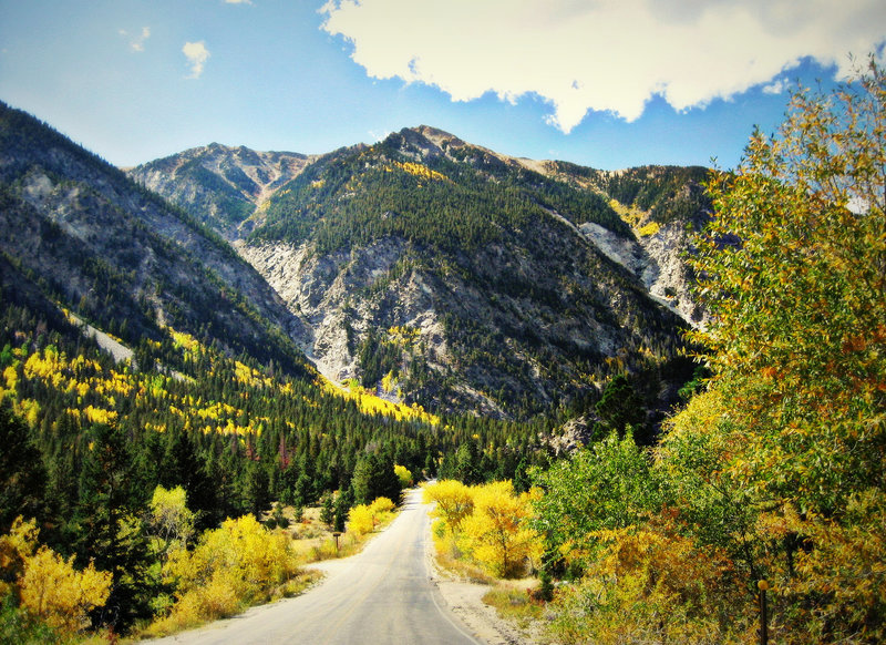 Heading into the Sawatch Range on County Road 162 (Chalk Creek Rd). with permission from adoverboy2