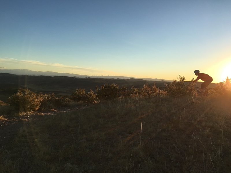 The golden hour at Red Mountain is amazing.