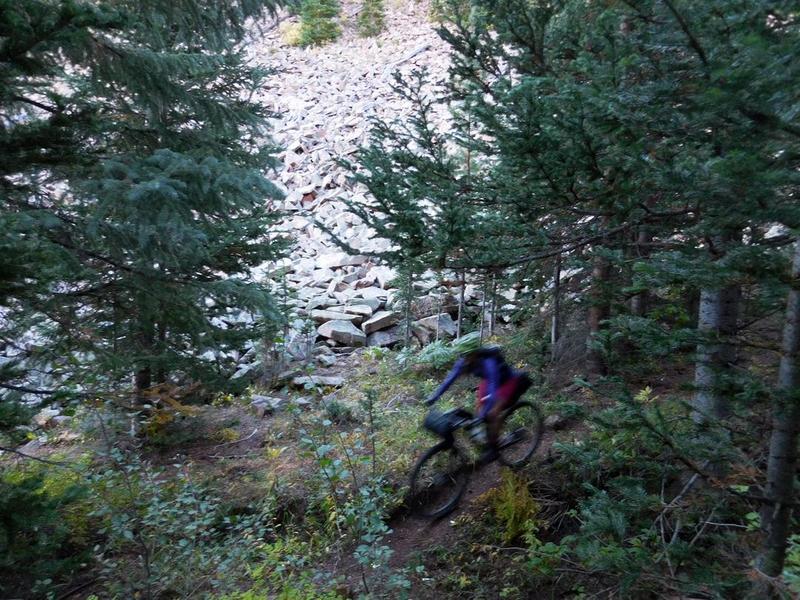 Sawmill Trail is a mix of hit and miss riding. Leave the HT at home!