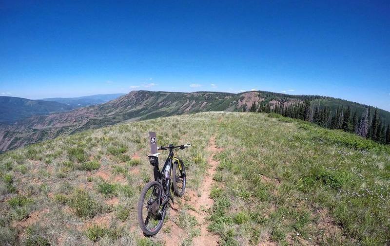 The faint, but amazing trail on Hardscrabble Ridge.