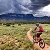 Quick ride before the monsoons roll over the Sandia Mountains. New Mexico