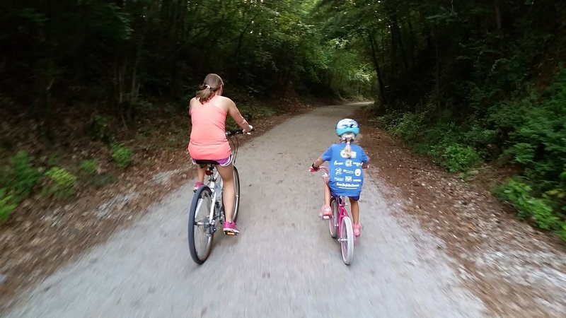 Riding with my dearest wife and one of my daughters.