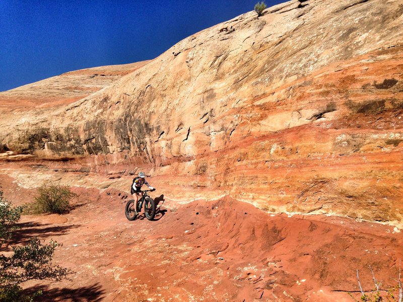 Susan ripping the fatty in Utah