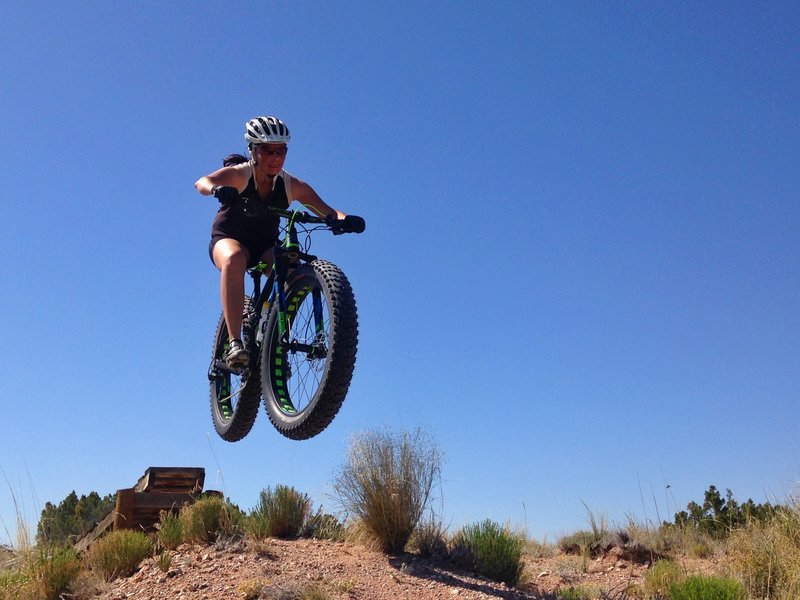 Fat bikes can fly too.