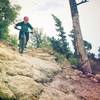 The last rocky section on Dakota Ridge before you hit the lower parking lot