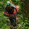 Scott Kemp flows down Little Larch during the Cascadia Dirt Cup.