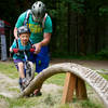 Trying out the skinnies in the skills area at Duthie Hill Park, WA.