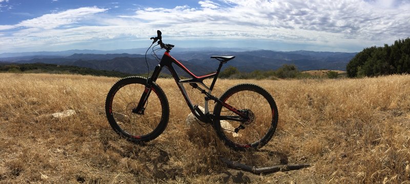 Looking SSW from atop Mt Liebre. Catalina Island visible.