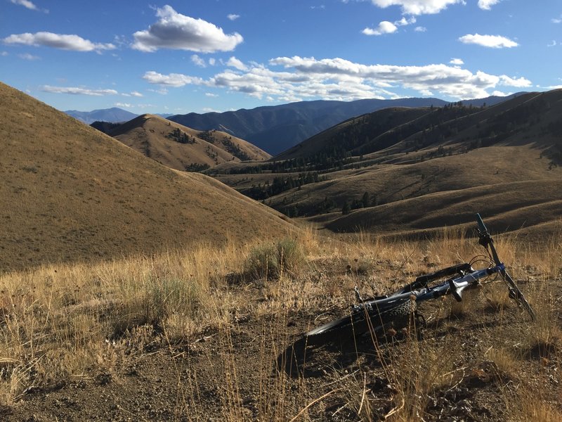 Burns Basin loop at highest point.