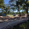 Skills Park at Huffman entrance. Wood berm into table tops.