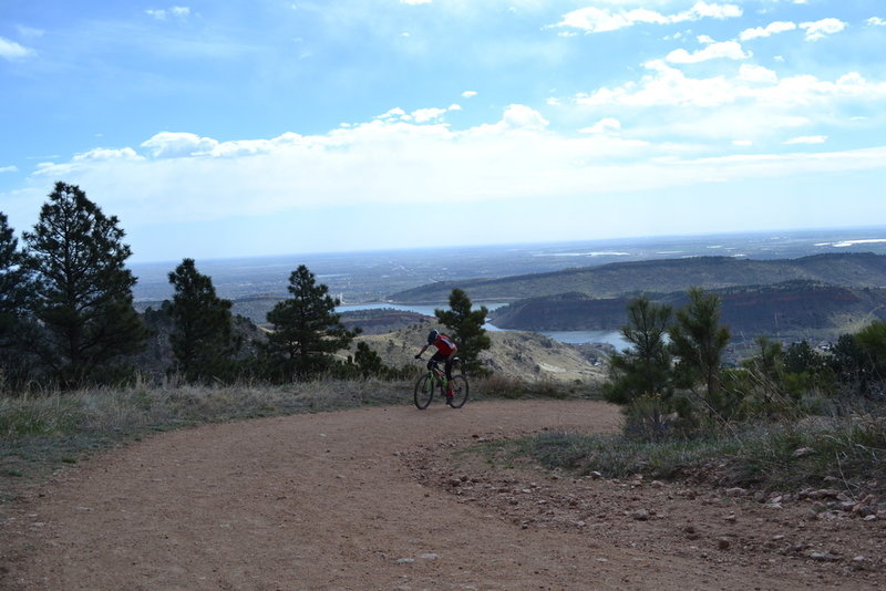 Deep in the pain cave on the Southridge Road climb. Riders earn their turns on the 4SOH course.