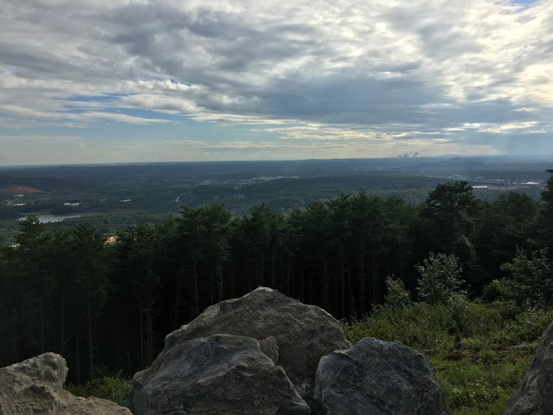 Part of what is a panoramic view at the Summit Overlook.