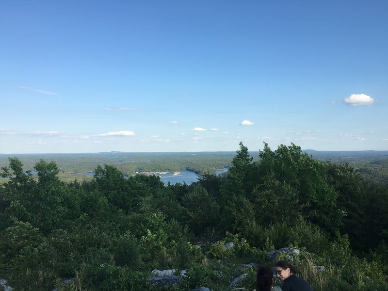 Part of what is a panoramic view at the Summit Overlook. Lake Allatoona down below.