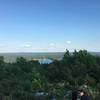 Part of what is a panoramic view at the Summit Overlook. Lake Allatoona down below.