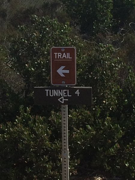 Trailhead for Tunnel 4.