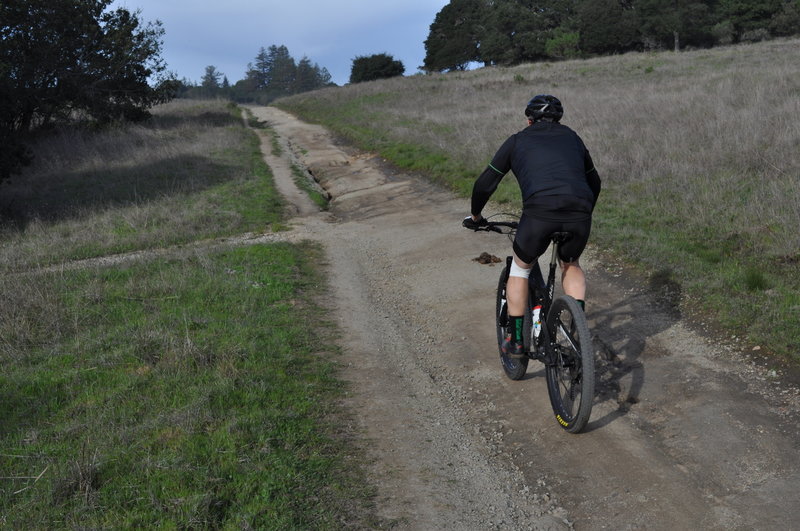 Climbing the left (west) fork of Englesman's Loop.