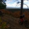 Rolling along the Wagonwheel Trail with views to the east.