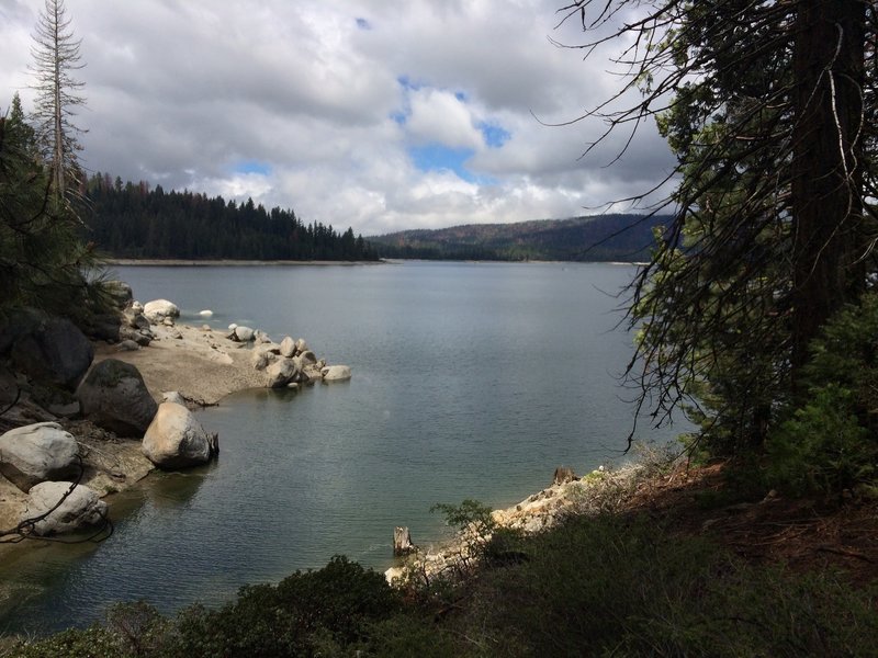 Out on the backside of Shaver Lake.