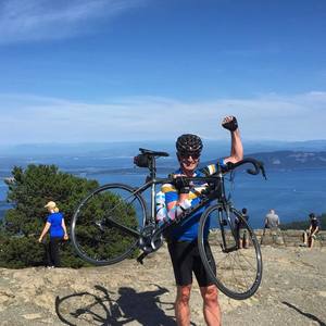 Three months after prostate surgery and two days before my 49th birthday. Feeling proud of climbing Mt Constitution (2,400').