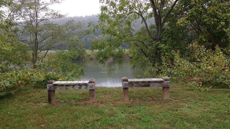 River Trail has plenty of great spots to take a break!