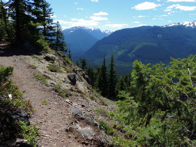 Looking east, from the Palisade Trail.