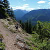 Looking east, from the Palisade Trail.