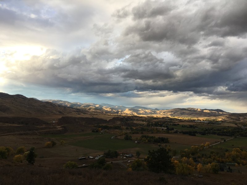 Amazing view to the north from the trail.