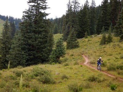 Flowy singletrack.