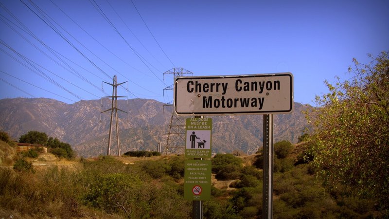 At Cherry Canyon Motorway.