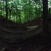 Panoramic photo of the big switchbacks.