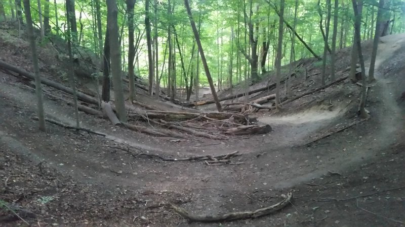 Another view of the big switchbacks at Bloomer.