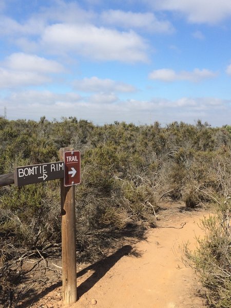 Trailhead for Bowtie Rim Trail.