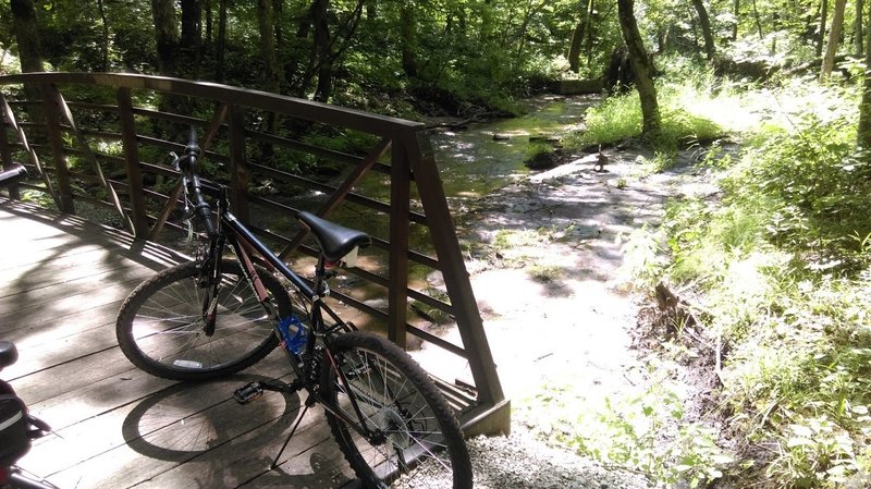 Creek bridge at end of loop 1, beginning of loop 2