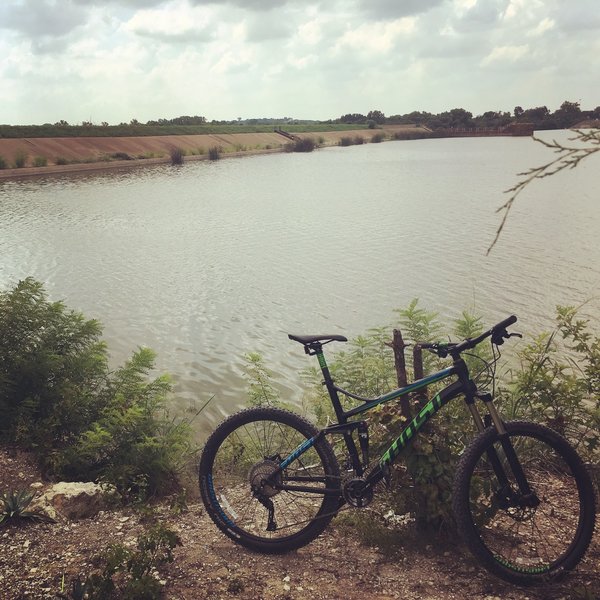 Overlooking the lakeworth spillway.