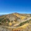 Amazing vista of fall colours near the apex of the climb along the highest ridge line!