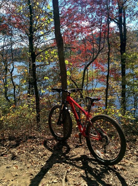 Lake Ocoee from the trail in early Fall