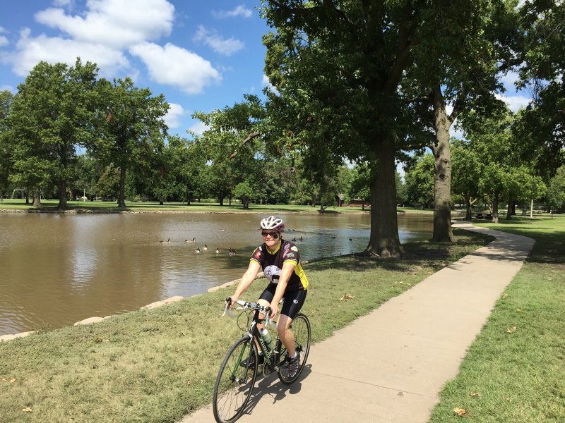 A nice ride around the pond.