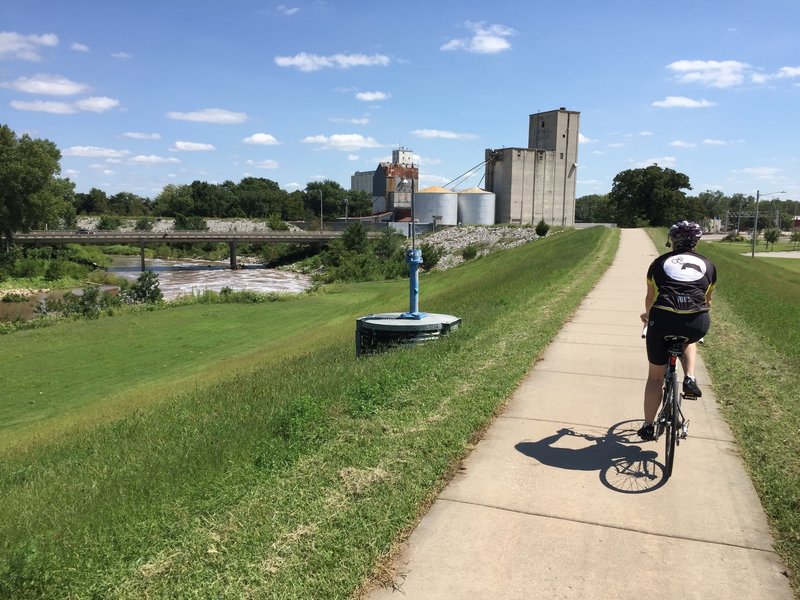 Cruising the levee.