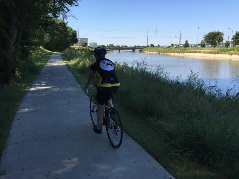 A great path to ride in the morning!