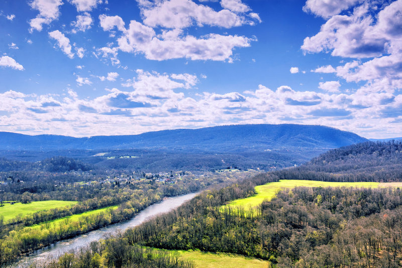 View from Prospect Rock looking over the Potomac and C&O Canals.