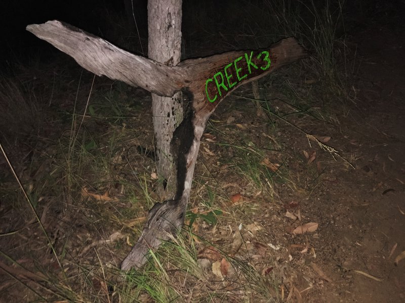 Creek 3 Trail Sign.