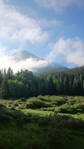 Awesome view of Sentiel Point in the morning.